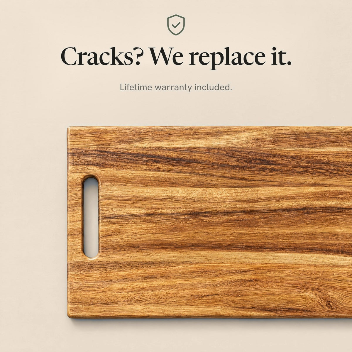 Cracks? We replace it. Lifetime warranty included